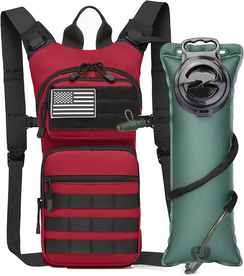 ATBP Insulated Water Hydration Pack Bag with 3L TPU Bladder Tactical Molle Hydration Backpack for Hiking Cycling Running - Image 1